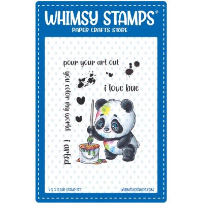 Whimsy Stamps Stempel - Panda Painter